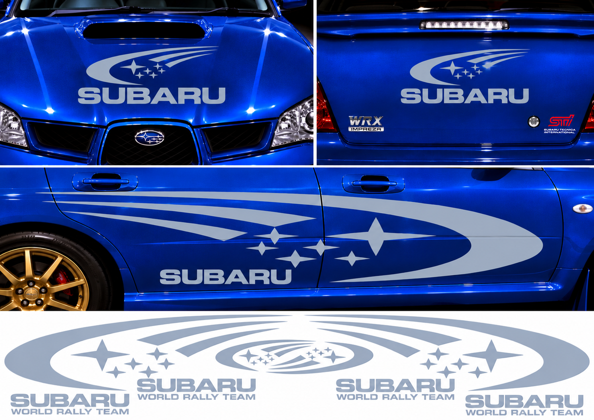 Subaru World Rally Kit 1 for Subaru Impreza Gloss & Matt Vinyl Only