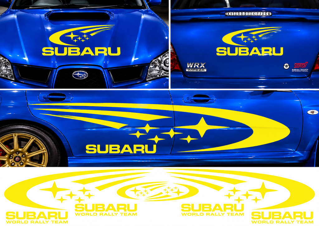 Subaru World Rally Kit 1 for Subaru Impreza Gloss & Matt Vinyl Only