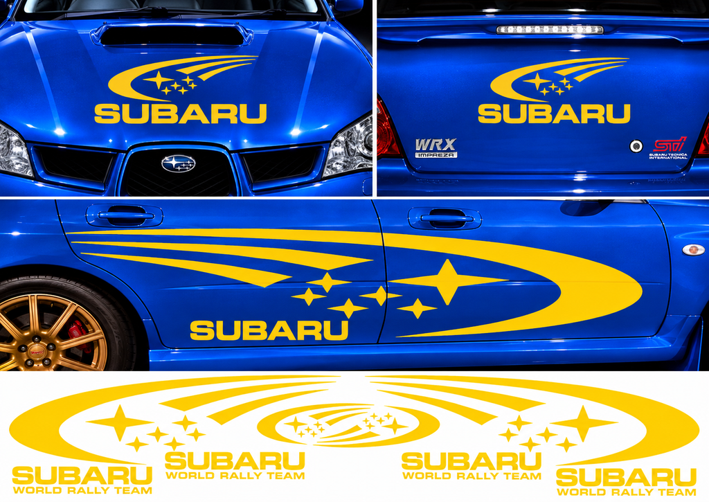 Subaru World Rally Kit 1 for Subaru Impreza Gloss & Matt Vinyl Only