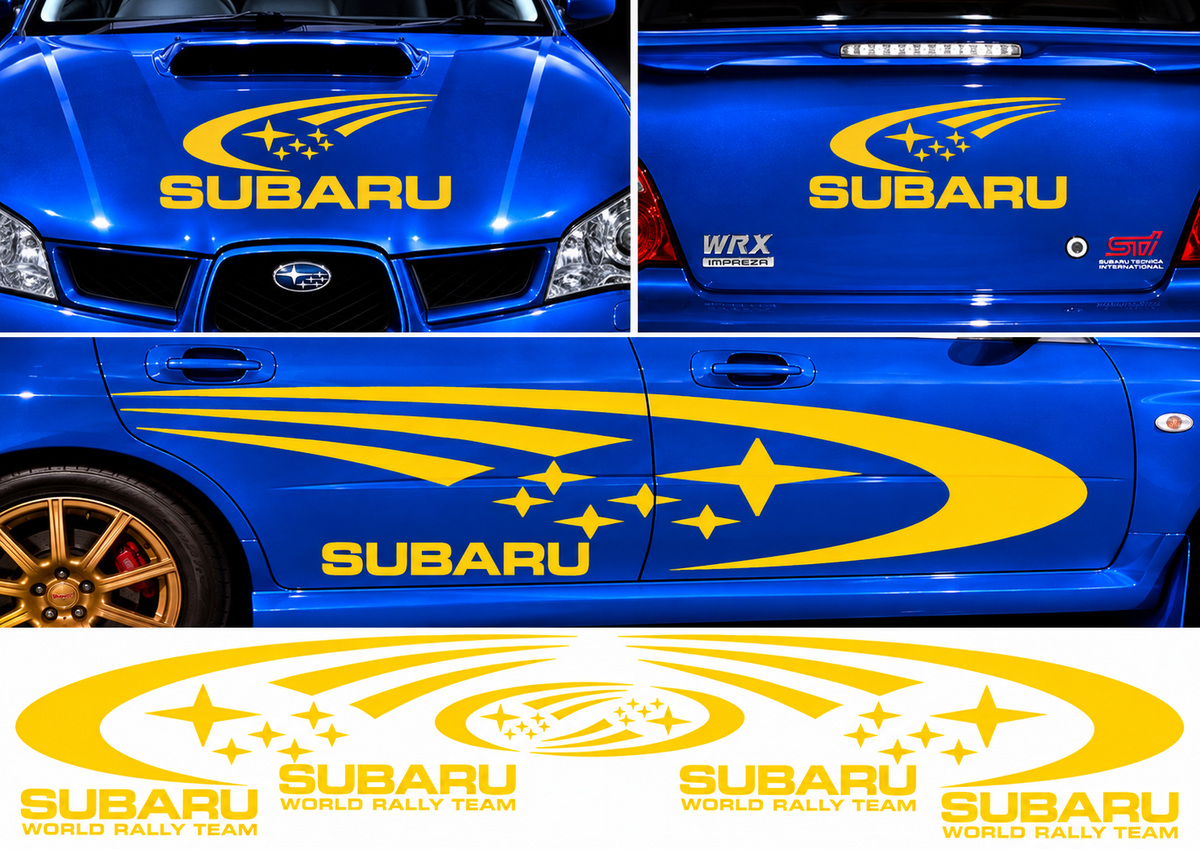 Subaru World Rally Kit 1 for Subaru Impreza Gloss & Matt Vinyl Only