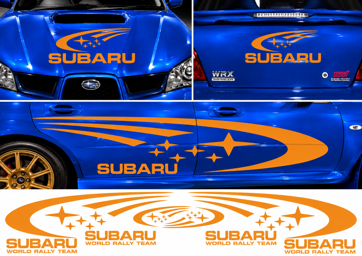 Subaru World Rally Kit 1 for Subaru Impreza Gloss & Matt Vinyl Only