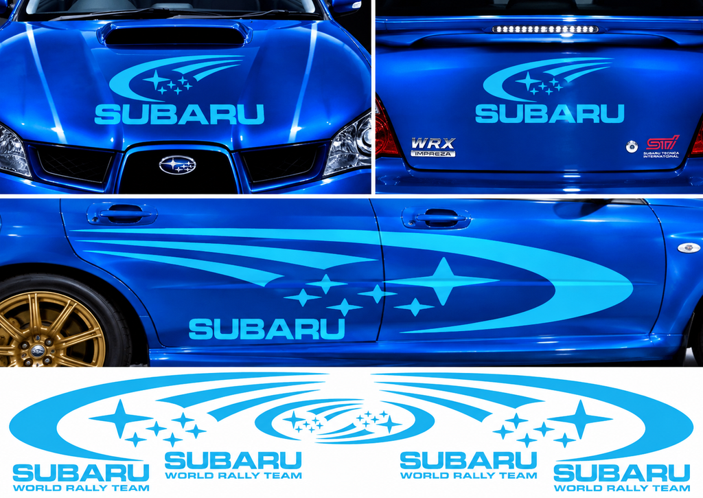 Subaru World Rally Kit 1 for Subaru Impreza Gloss & Matt Vinyl Only