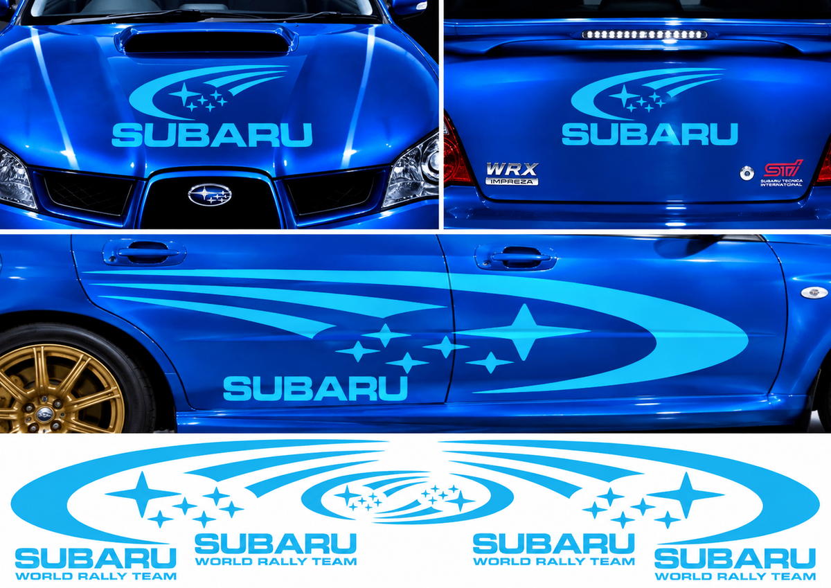 Subaru World Rally Kit 1 for Subaru Impreza Gloss & Matt Vinyl Only