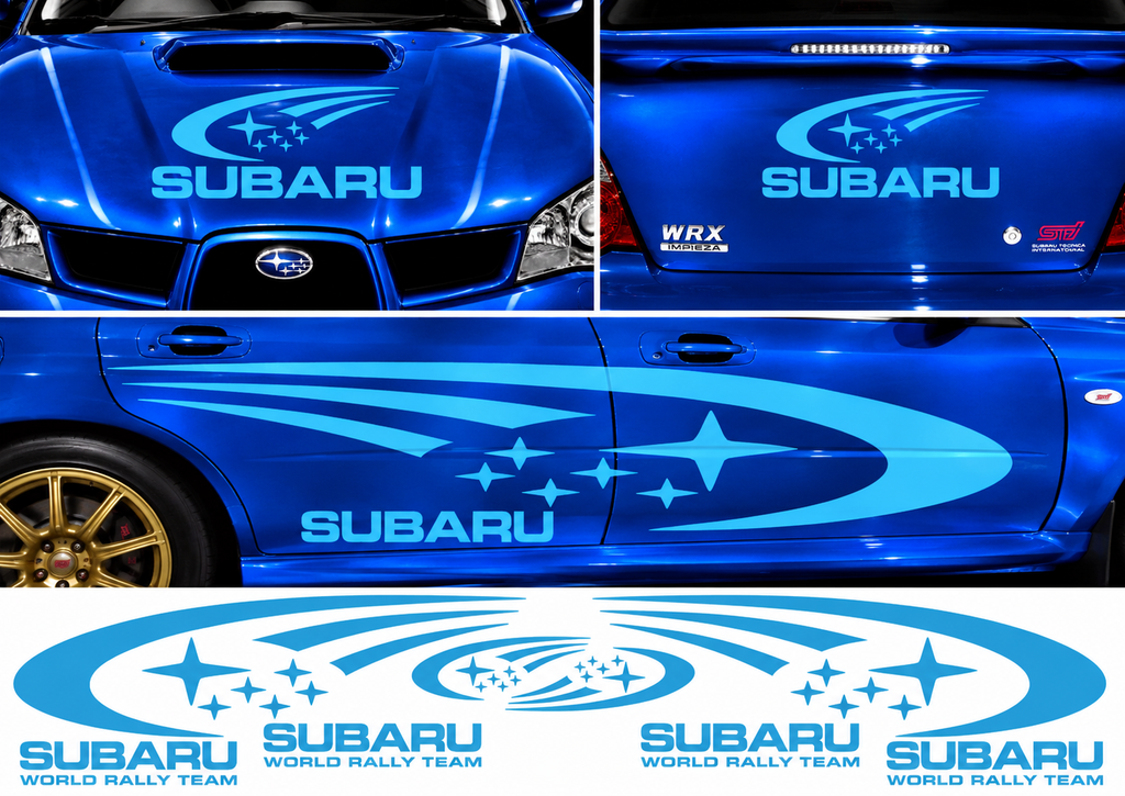 Subaru World Rally Kit 1 for Subaru Impreza Gloss & Matt Vinyl Only