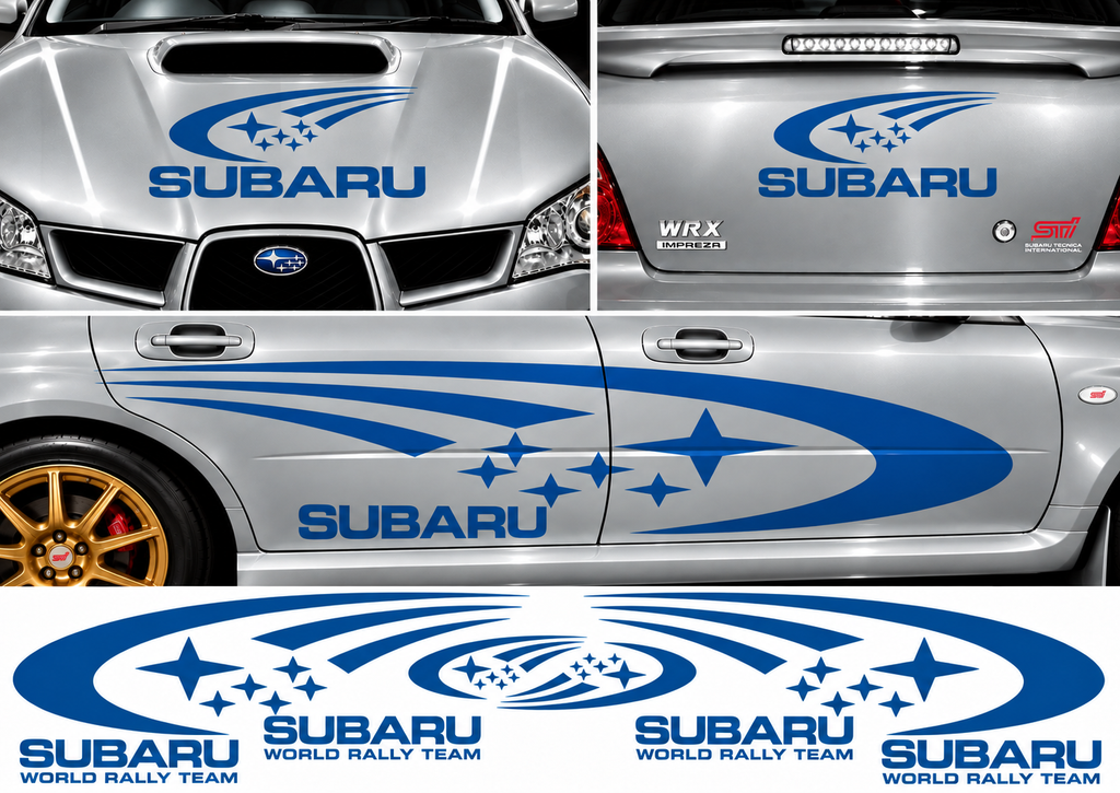 Subaru World Rally Kit 1 for Subaru Impreza Gloss & Matt Vinyl Only