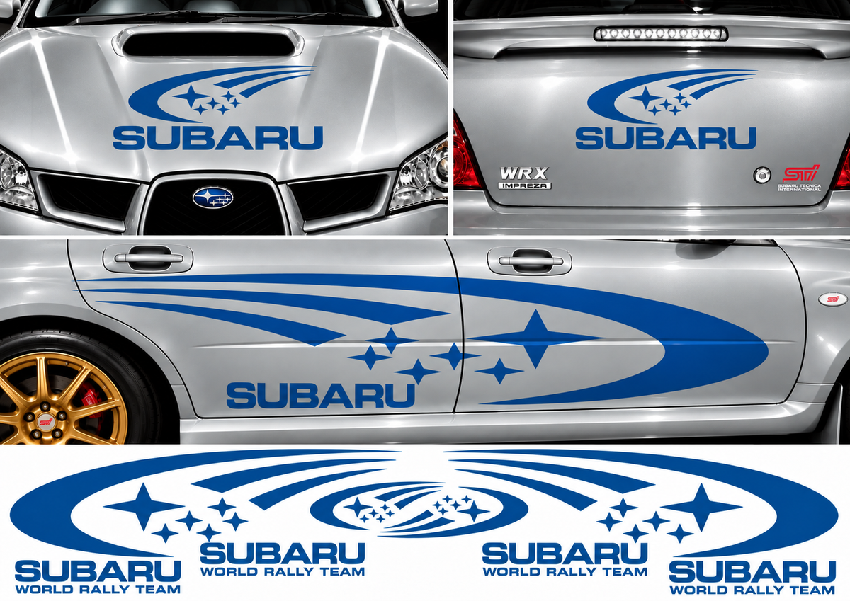 Subaru World Rally Kit 1 for Subaru Impreza Gloss & Matt Vinyl Only