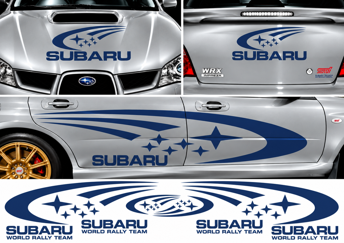 Subaru World Rally Kit 1 for Subaru Impreza Gloss & Matt Vinyl Only