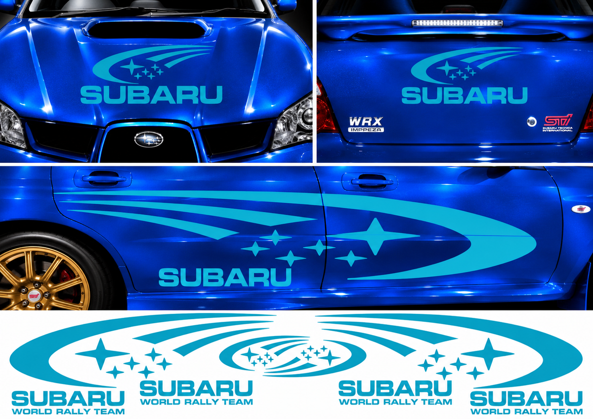 Subaru World Rally Kit 1 for Subaru Impreza Gloss & Matt Vinyl Only