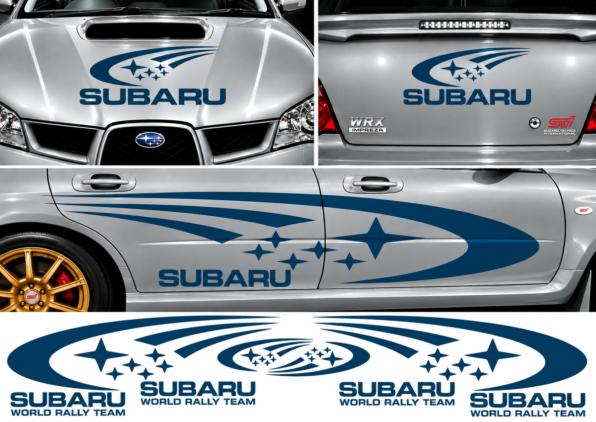 Subaru World Rally Kit 1 for Subaru Impreza Gloss & Matt Vinyl Only