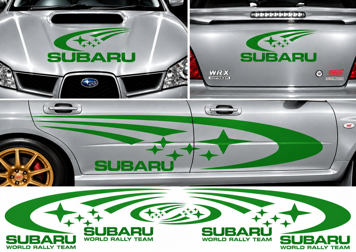 Subaru World Rally Kit 1 for Subaru Impreza Gloss & Matt Vinyl Only