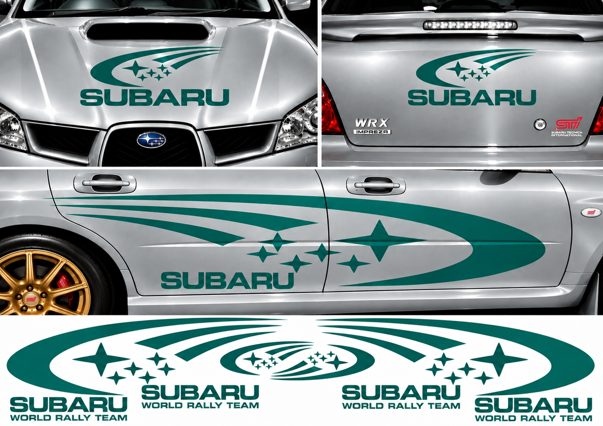 Subaru World Rally Kit 1 for Subaru Impreza Gloss & Matt Vinyl Only