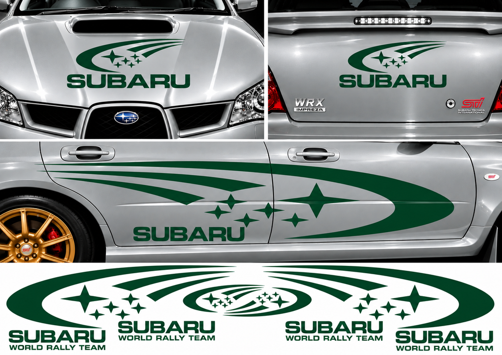 Subaru World Rally Kit 1 for Subaru Impreza Gloss & Matt Vinyl Only