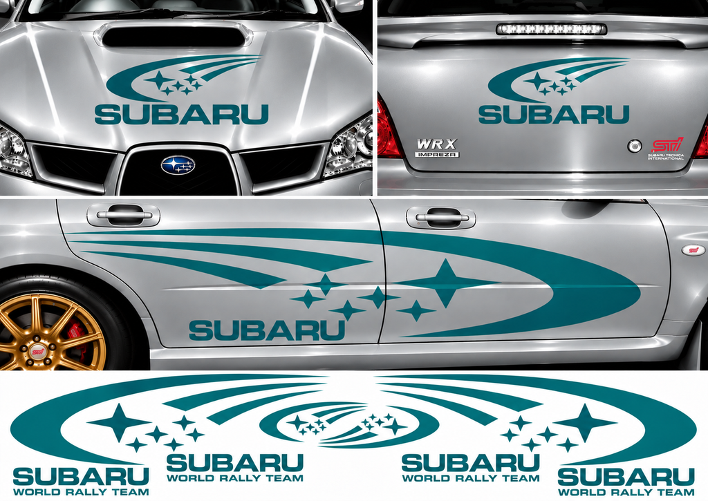 Subaru World Rally Kit 1 for Subaru Impreza Gloss & Matt Vinyl Only