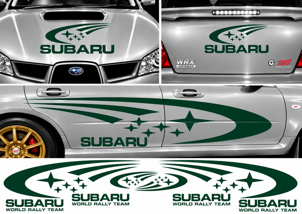 Subaru World Rally Kit 1 for Subaru Impreza Gloss & Matt Vinyl Only
