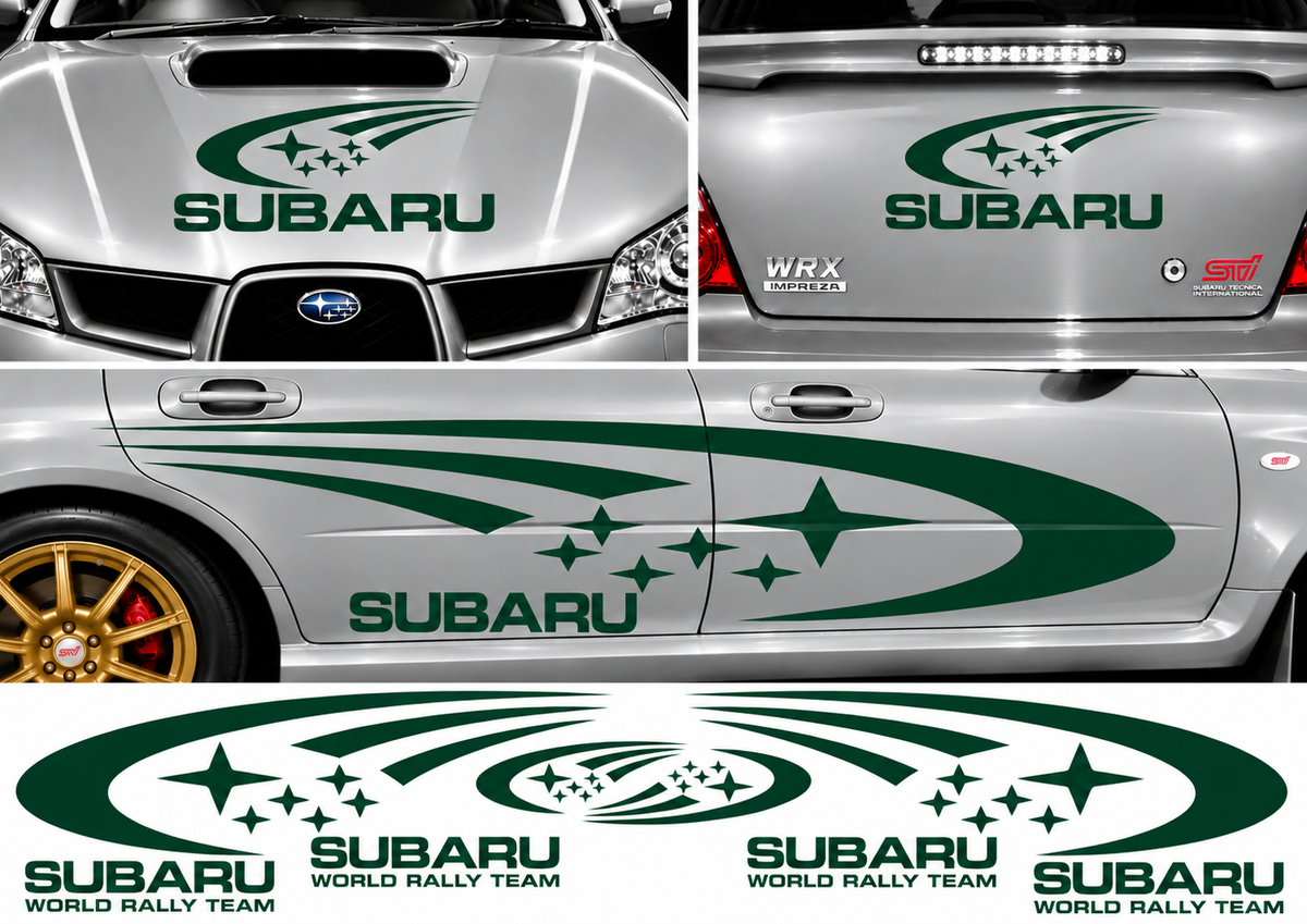 Subaru World Rally Kit 1 for Subaru Impreza Gloss & Matt Vinyl Only