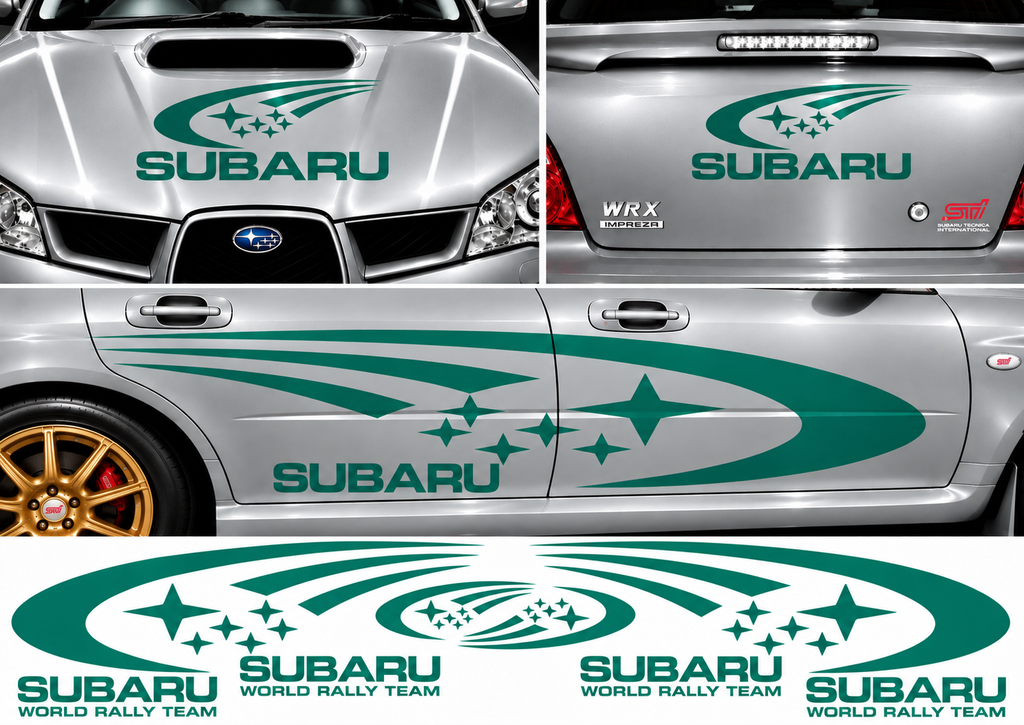 Subaru World Rally Kit 1 for Subaru Impreza Gloss & Matt Vinyl Only