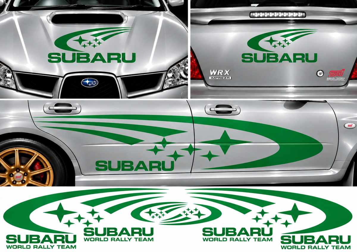 Subaru World Rally Kit 1 for Subaru Impreza Gloss & Matt Vinyl Only