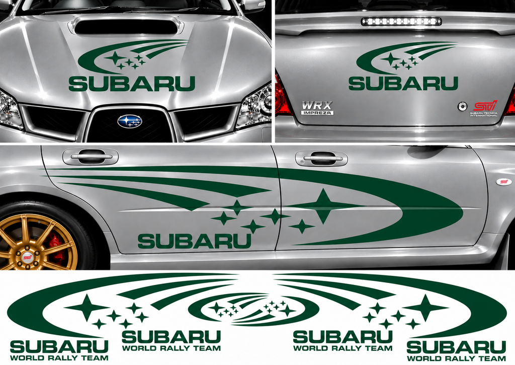 Subaru World Rally Kit 1 for Subaru Impreza Gloss & Matt Vinyl Only