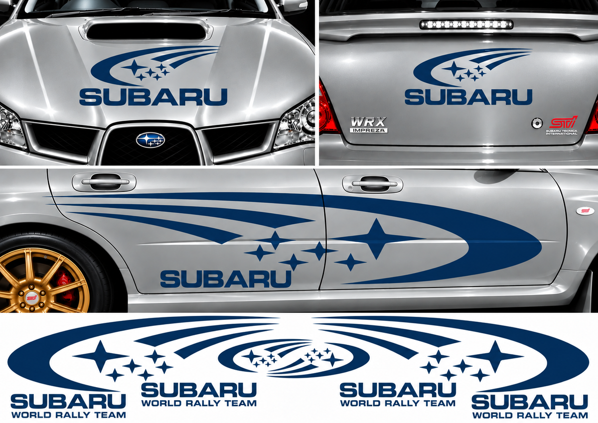 Subaru World Rally Kit 1 for Subaru Impreza Gloss & Matt Vinyl Only