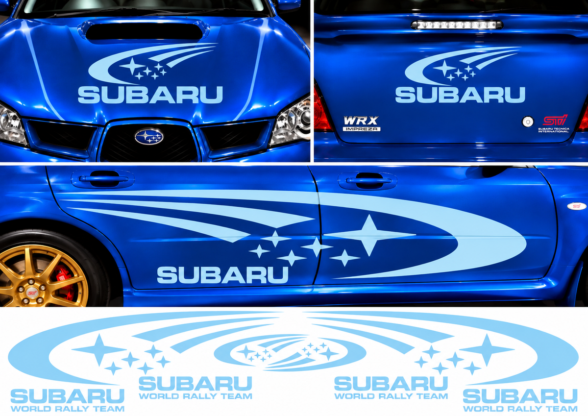 Subaru World Rally Kit 1 for Subaru Impreza Gloss & Matt Vinyl Only