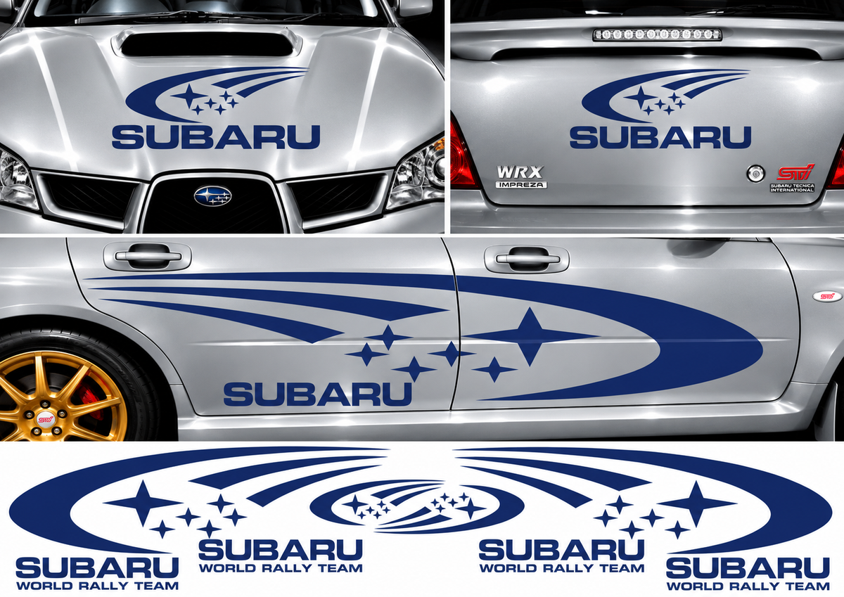Subaru World Rally Kit 1 for Subaru Impreza Gloss & Matt Vinyl Only