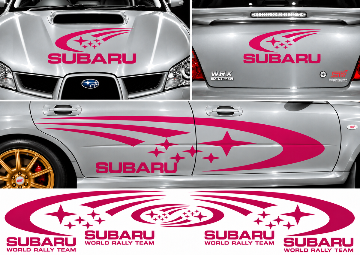 Subaru World Rally Kit 1 for Subaru Impreza Gloss & Matt Vinyl Only