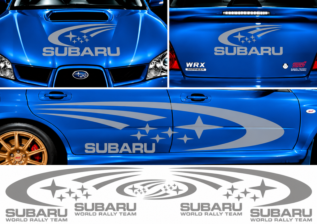 Subaru World Rally Kit 1 for Subaru Impreza Gloss & Matt Vinyl Only