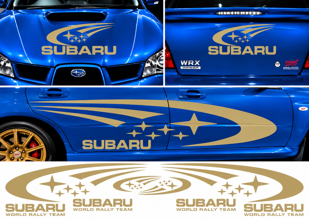 Subaru World Rally Kit 1 for Subaru Impreza Gloss & Matt Vinyl Only