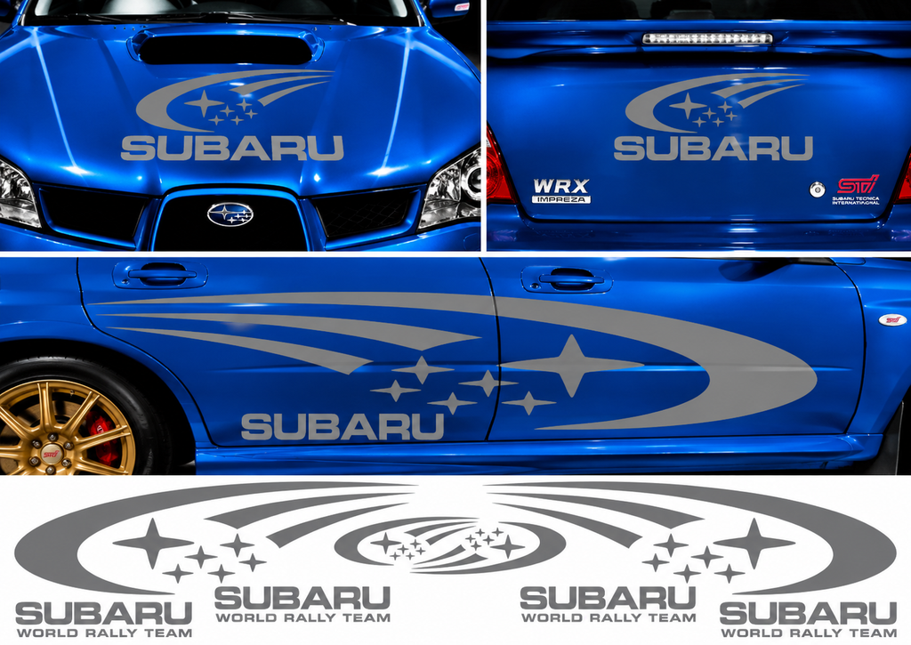 Subaru World Rally Kit 1 for Subaru Impreza Gloss & Matt Vinyl Only