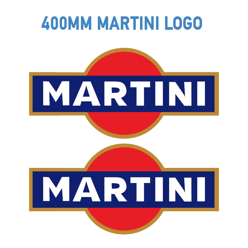 MAR Martini Racing stickers x2 laminated for Porsche