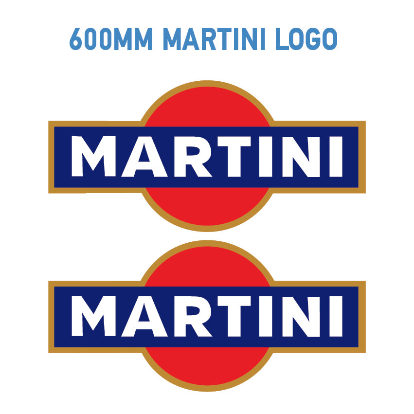 MAR Martini Racing stickers x2 laminated for Porsche