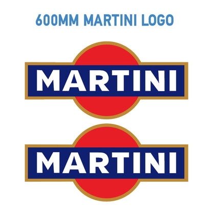 MAR Martini Racing stickers x2 laminated for Porsche