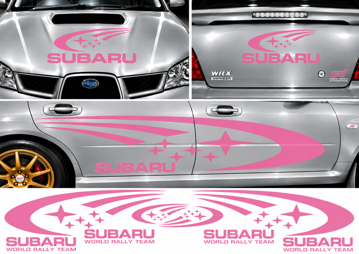 Subaru World Rally Kit 1 for Subaru Impreza Gloss & Matt Vinyl Only