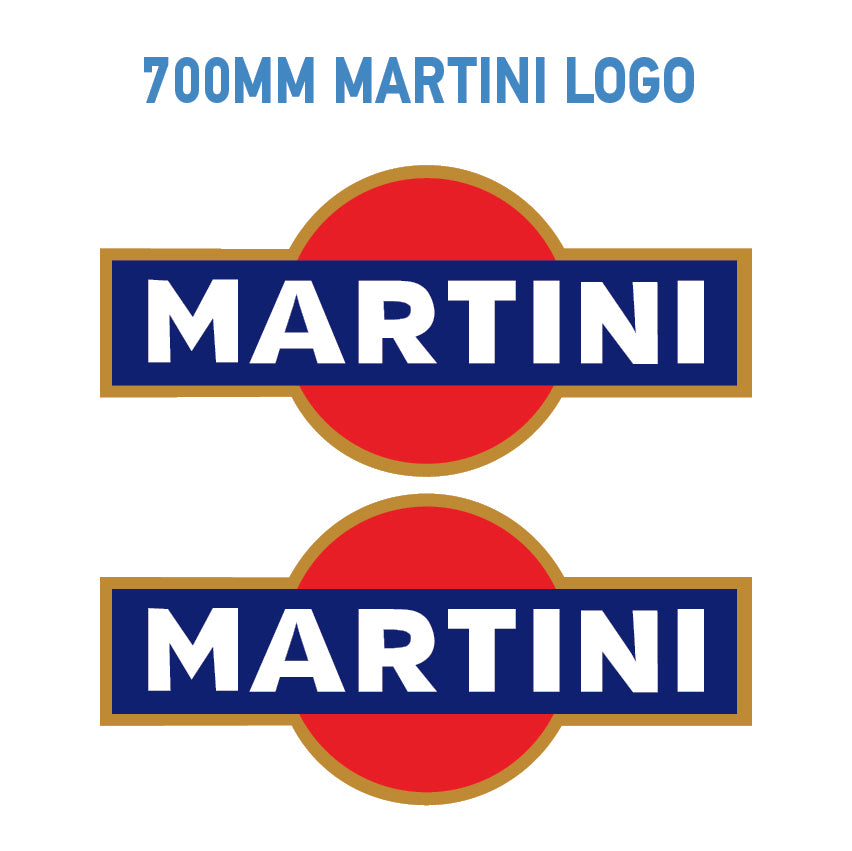 MAR Martini Racing stickers x2 laminated for Porsche