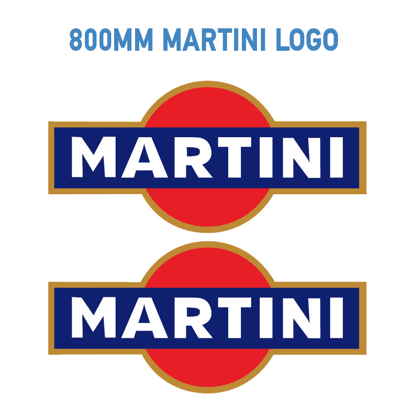 MAR Martini Racing stickers x2 laminated for Porsche