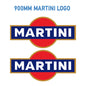 MAR Martini Racing stickers x2 laminated for Porsche