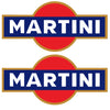 MAR Martini Racing stickers x2 laminated for Porsche