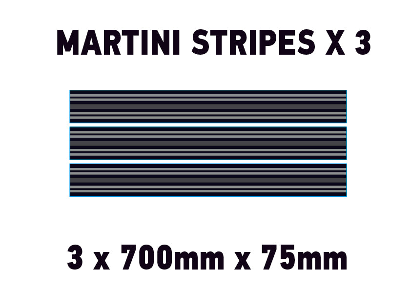 Martini Racing Pin Stripes & Bonnet Stripes