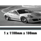 MC1.1/100x1 Martini Racing Monochrome 1100mm x 100mm Bonnet stripe for Porsche