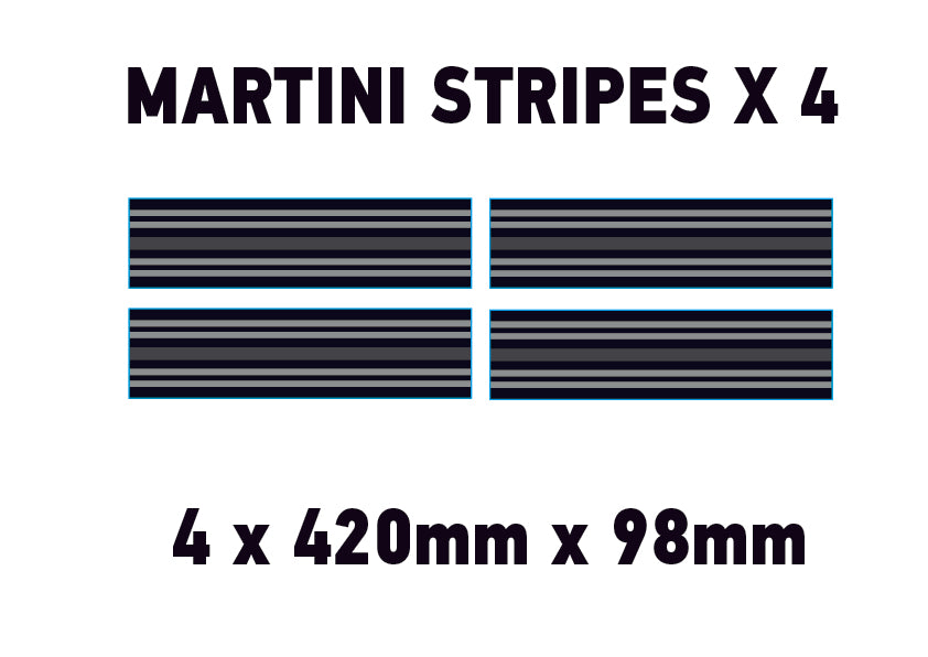 Martini Racing Pin Stripes & Bonnet Stripes