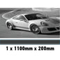 MC1.1/200x1 Martini Racing Monochrome 1100mm x 200mm Bonnet stripe for Porsche