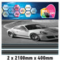MC2.1/400x2 Martini Racing Monochrome 2x2100mm x 400mm stripes for Porsche