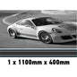 MC1.1/400x1 Martini Racing Monochrome 1100mm x 400mm Bonnet stripe for Porsche