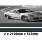 MC2.1/500x2 Martini Racing Monochrome 2x2100mm x 500mm stripes for Porsche
