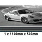 MC1.1/500x1 Martini Racing Monochrome 1100mm x 500mm Bonnet stripe for Porsche