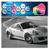 MC1.1 Martini Racing Monochrome Bonnet stripe 1.1m (1100mm) Long laminated for Porsche le mans sticker graphics various widths available