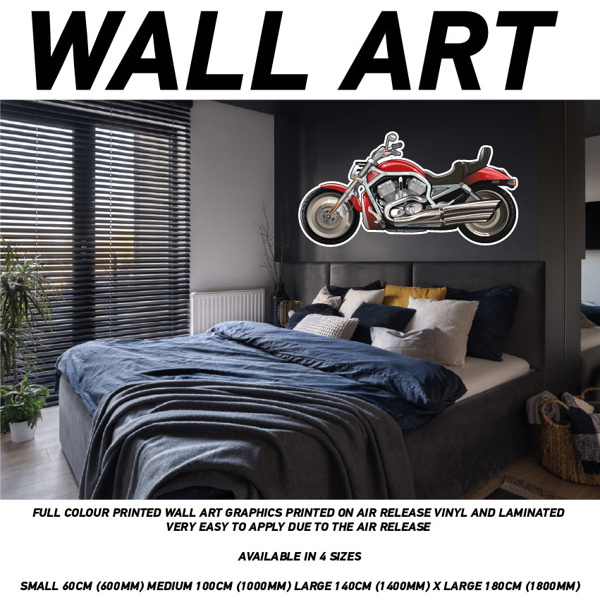 MCW01-20 3D Motorbike Mural Sticker Poster Various Designs Available