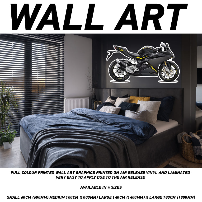 MCW01-20 3D Motorbike Mural Sticker Poster Various Designs Available