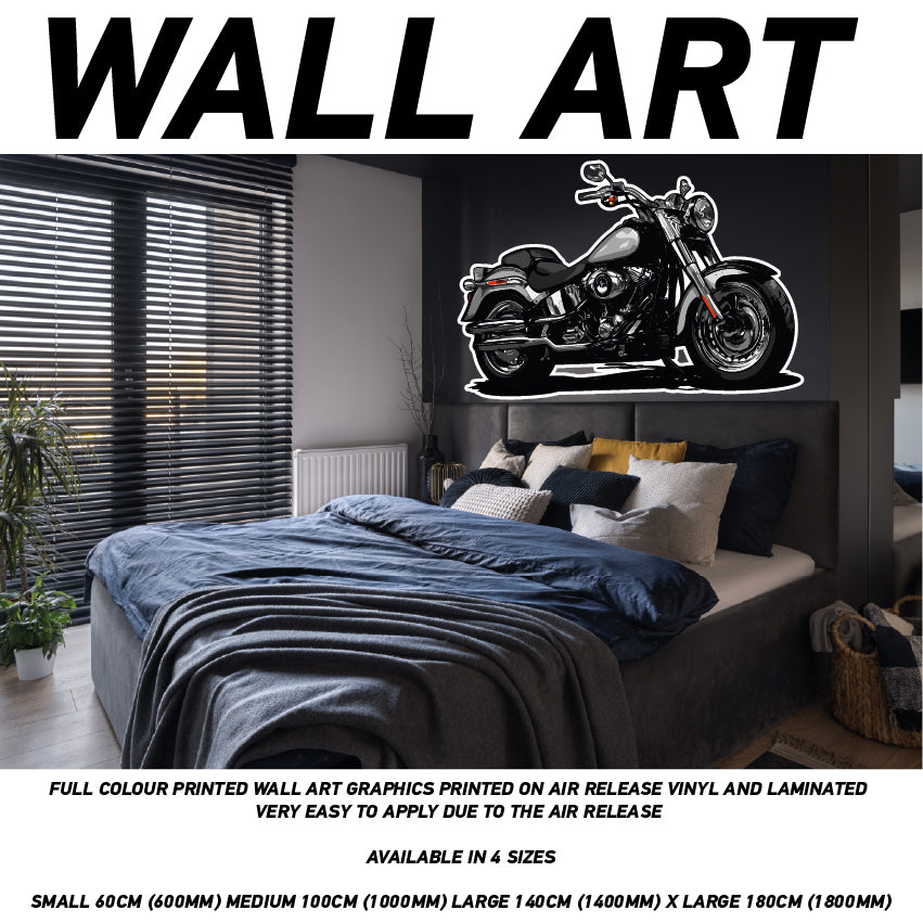 MCW01-20 3D Motorbike Mural Sticker Poster Various Designs Available