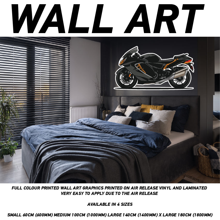 MCW01-20 3D Motorbike Mural Sticker Poster Various Designs Available